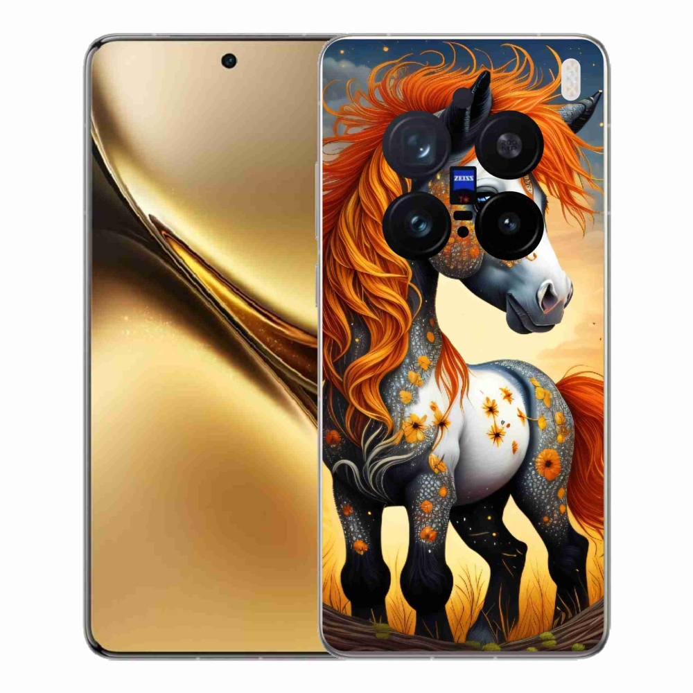 Gelový kryt mmCase na Vivo X200 Pro 5G - barevný poník