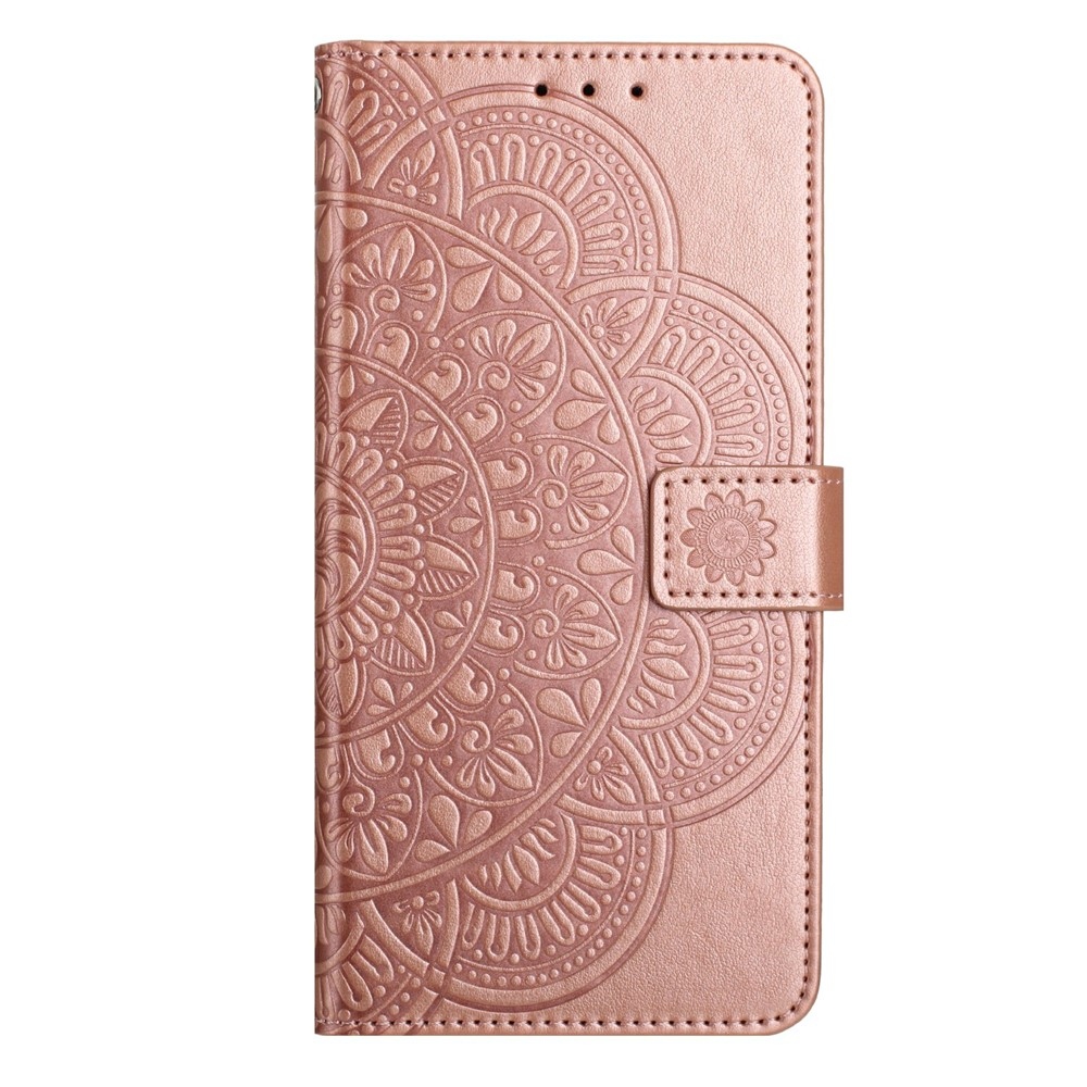 Mandala knížkové pouzdro na Xiaomi 15T Pro - růžovozlaté