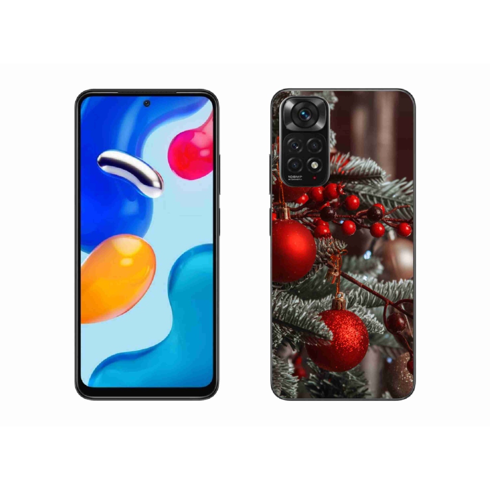 Gelový kryt mmCase na Xiaomi Redmi Note 11S 4G - vánoční ozdoby 2