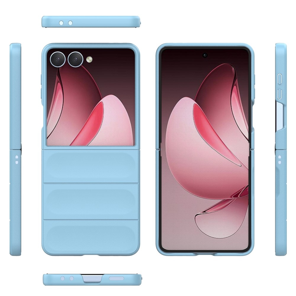 Rugg odolný gelový obal na Samsung Galaxy Z Flip7 5G - světlemodrý
