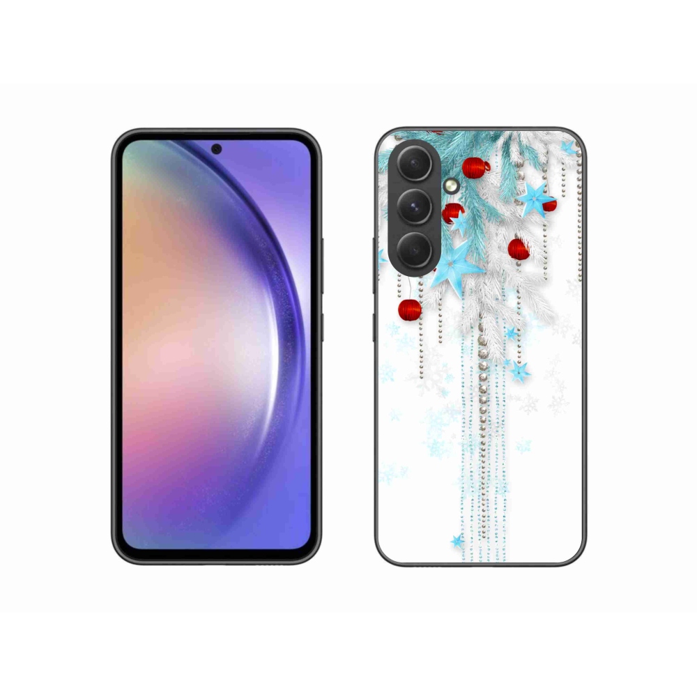 Gelový kryt mmCase na Samsung Galaxy A54 5G - vánoční ozdoby