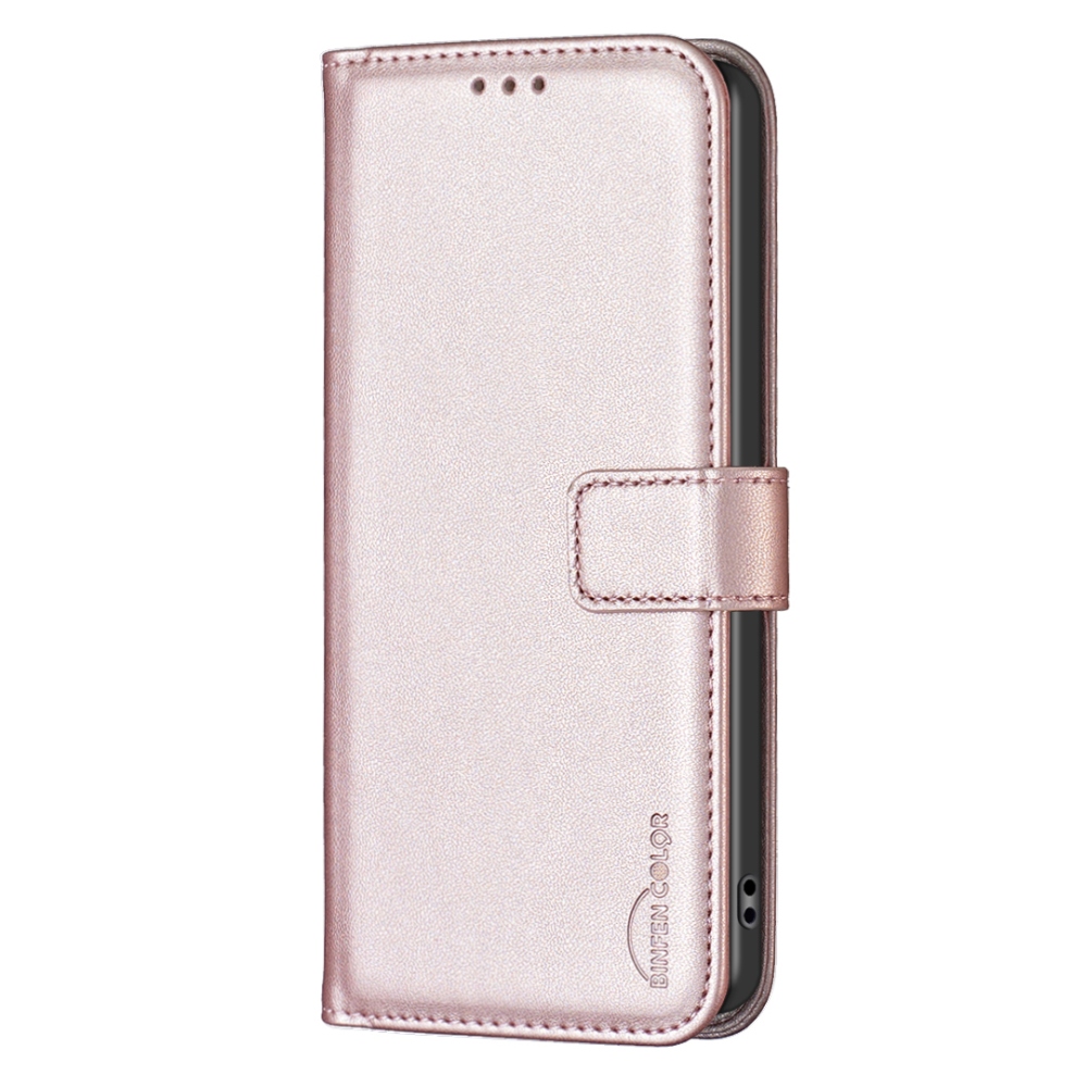 BNF knížkové pouzdro na Xiaomi Redmi 15C 4G/5G (173mm) - růžovozlaté