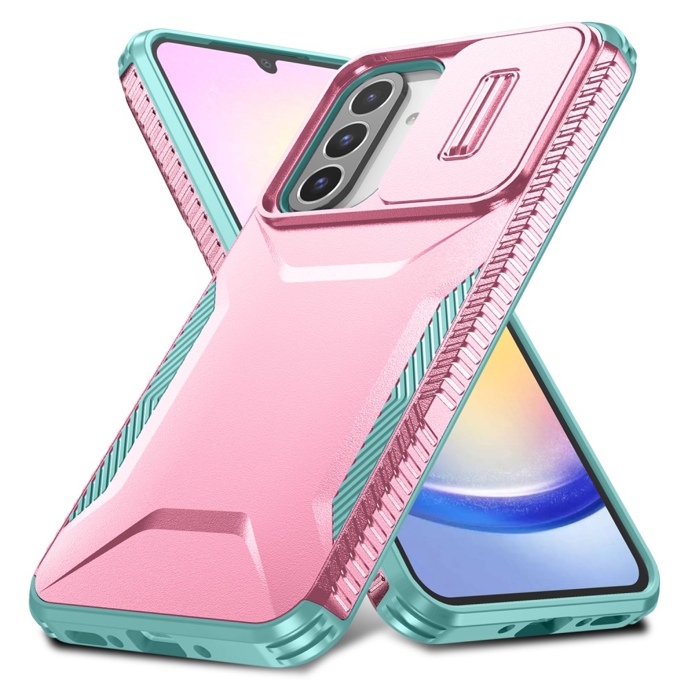 Slips odolný kryt na Samsung Galaxy A26 5G - růžový/modrozelený