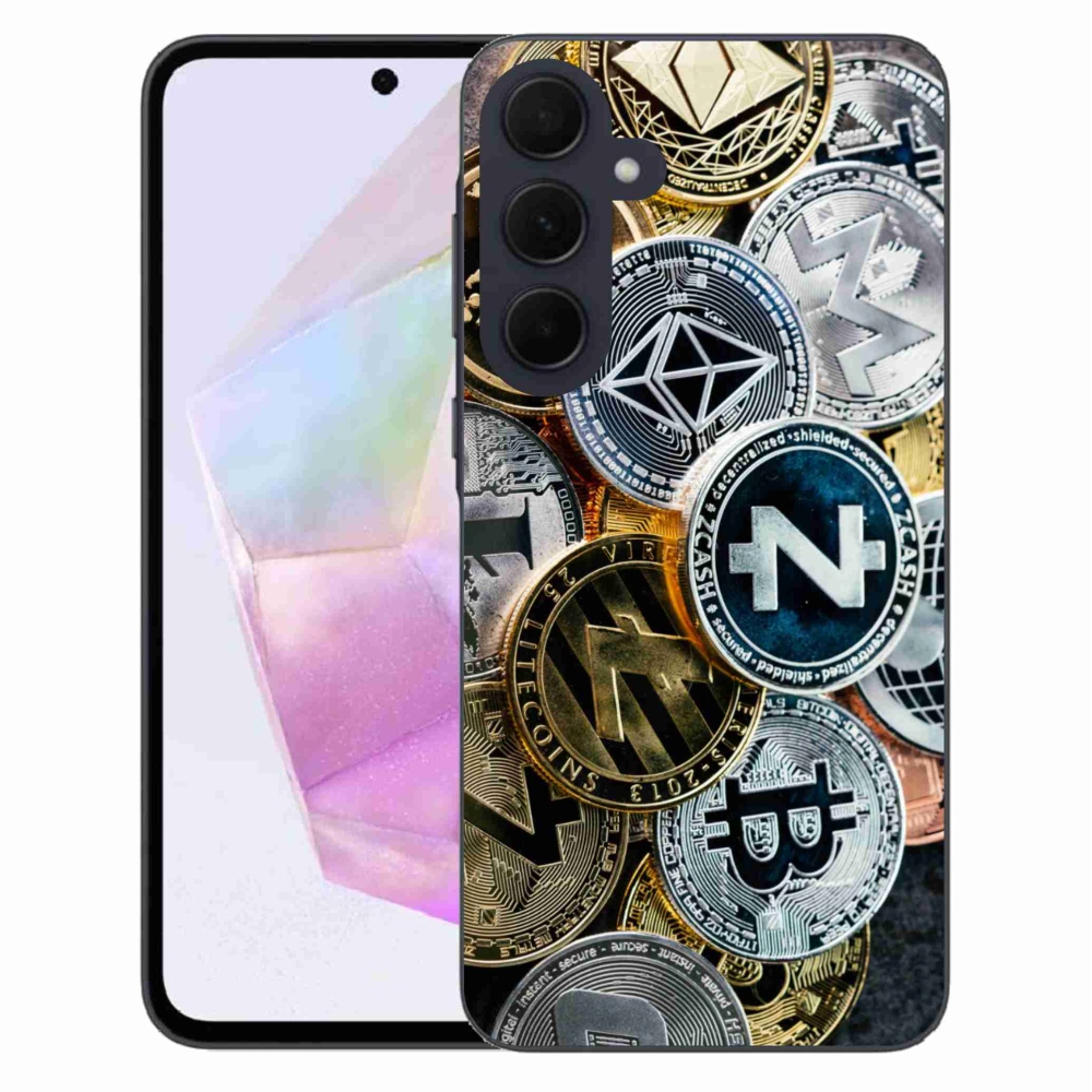 Gelový kryt mmCase na Samsung Galaxy A35 5G - kryptoměny