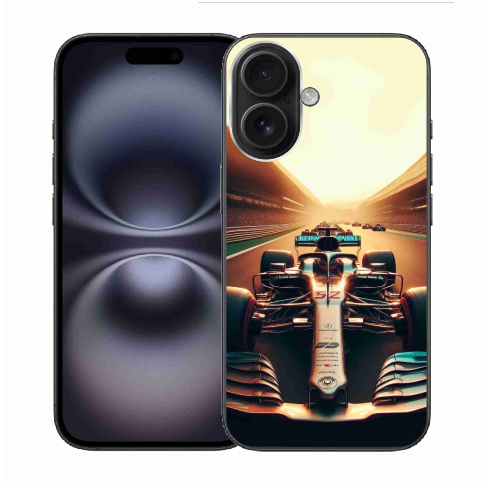 Gelový kryt mmCase na iPhone 16 - formule 1