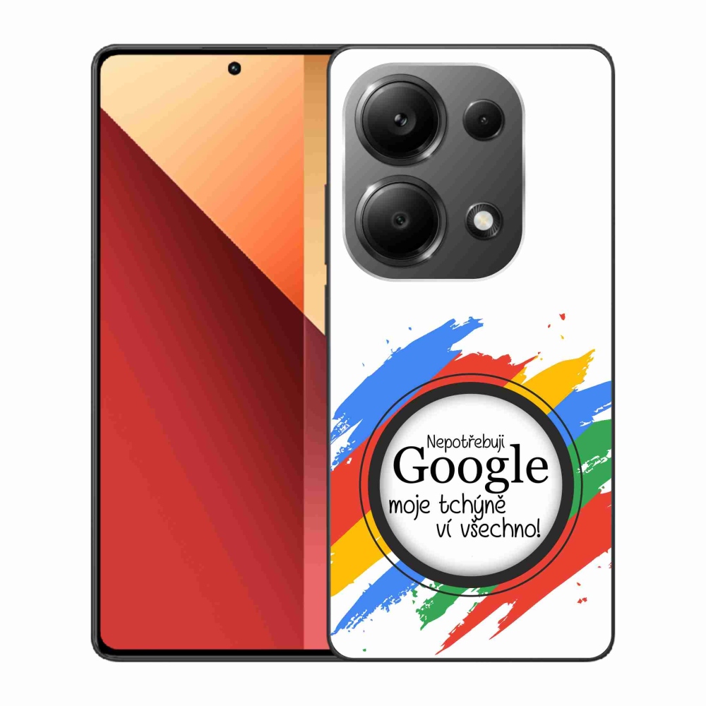 Gelový kryt mmCase na Xiaomi Redmi Note 13 Pro 4G/Poco M6 Pro  - tchýně ví všechno bílé pozadí