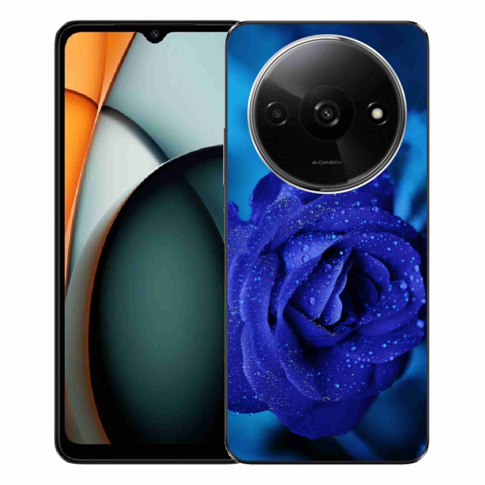 Gelový obal mmCase na Xiaomi Redmi A3 - modrá růže
