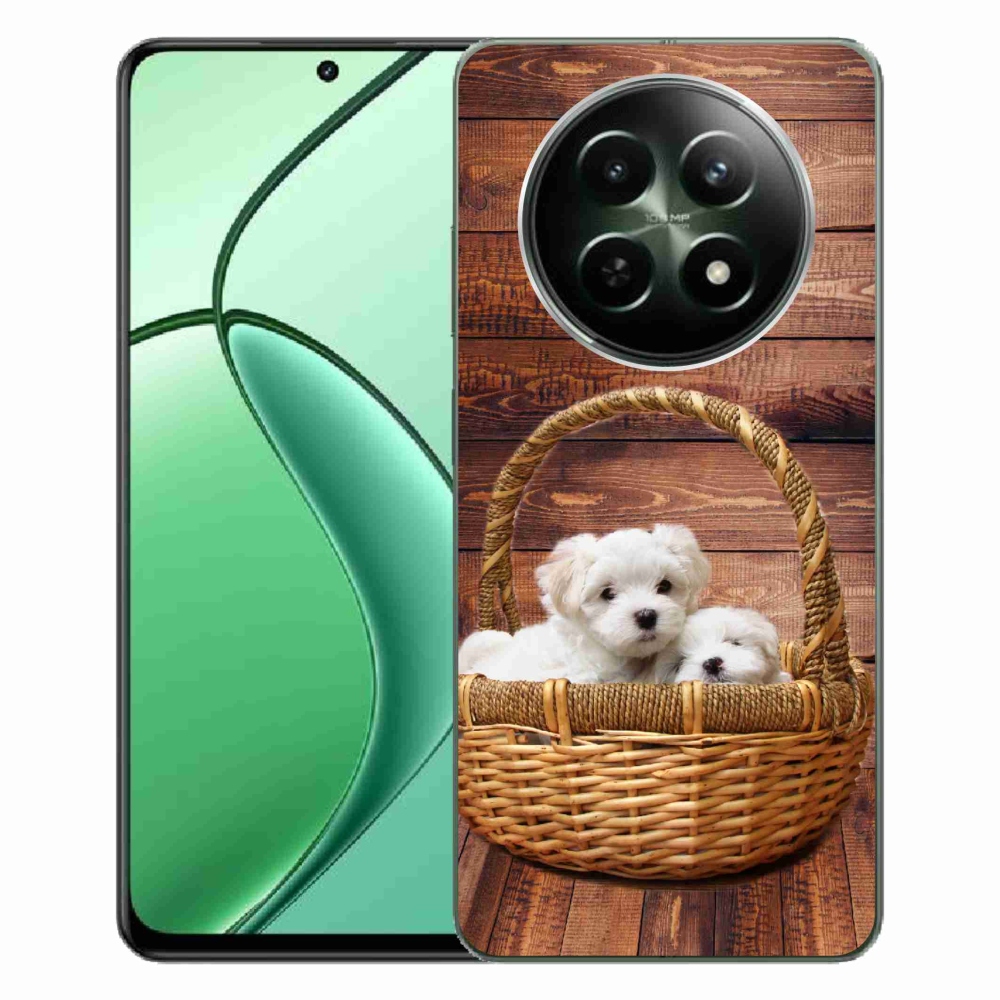 Gelový kryt mmCase na Realme 12 5G/12x 5G - štěňátka