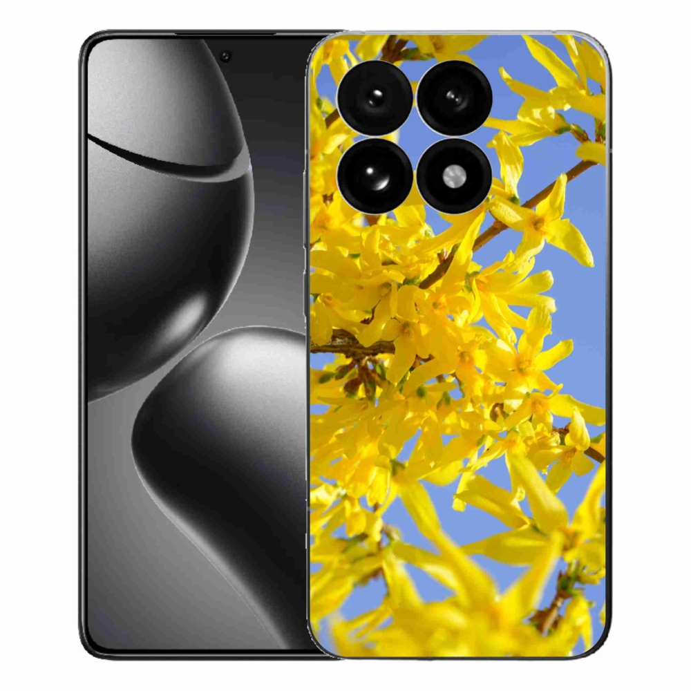 Gelový kryt mmCase na Xiaomi 15T - žluté květy