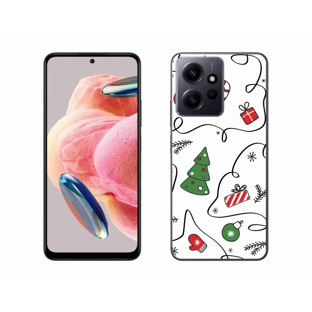 Gelový kryt mmCase na Xiaomi Redmi Note 12 4G - vánoční motivy