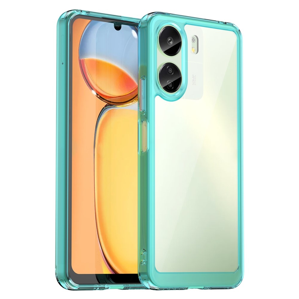 Gelový obal s pevnými zády na Xiaomi Poco C65/Redmi 13C - světlemodrý