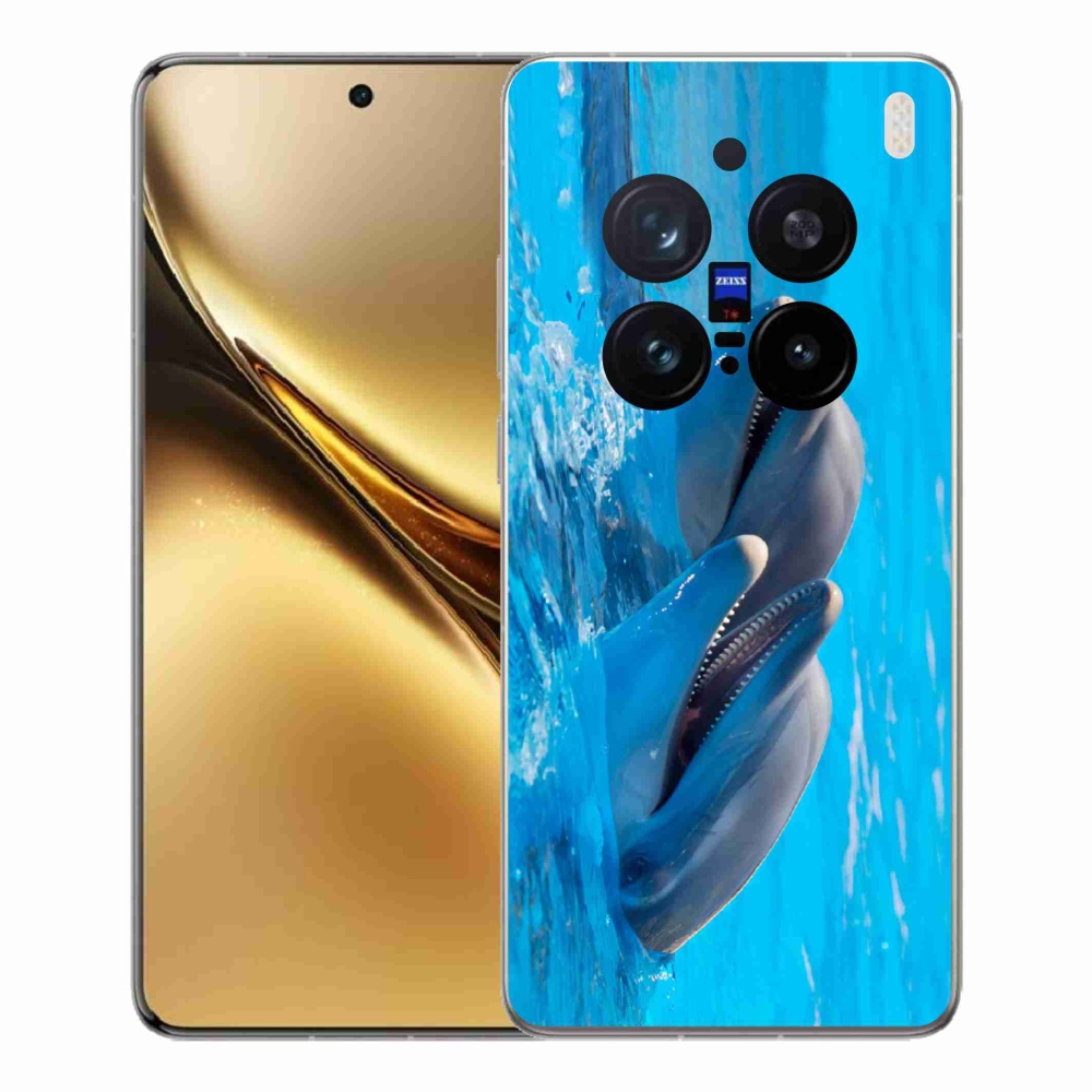 Gelový kryt mmCase na Vivo X200 Pro 5G - delfíni