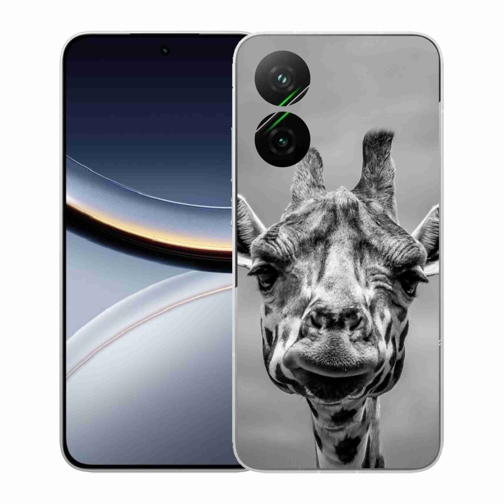 Gelový kryt mmCase na Xiaomi Poco F7 5G - černobílá žirafa