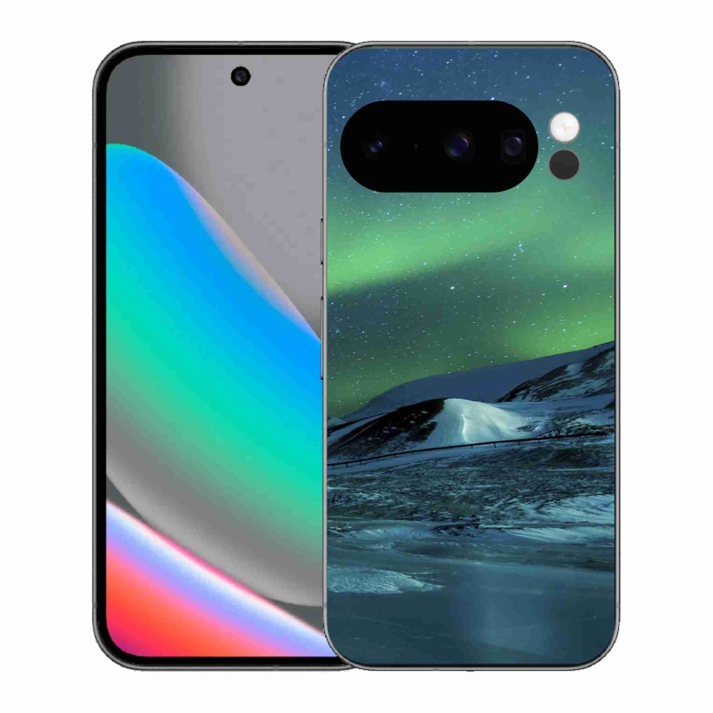 Gelový kryt mmCase na Google Pixel 10 Pro - polární záře