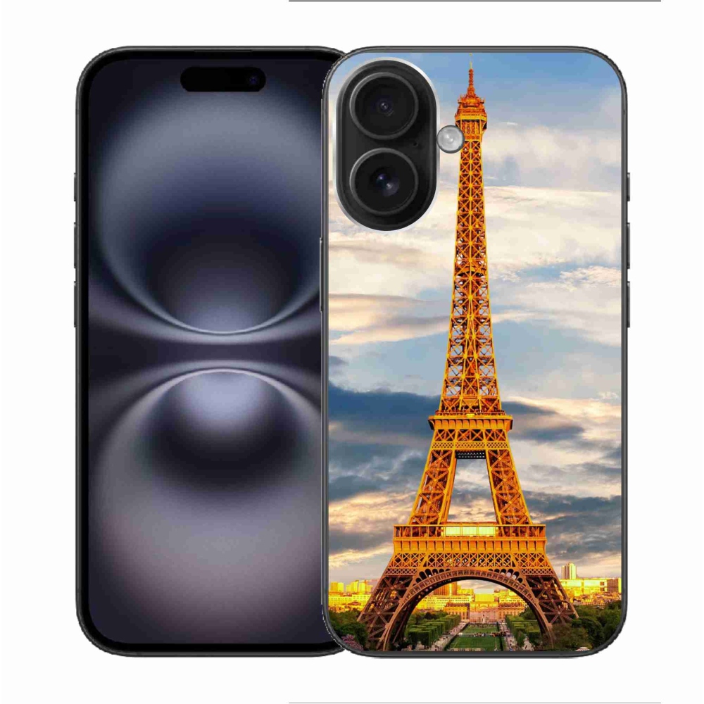 Gelový kryt mmCase na iPhone 16 - eiffelova věž 3