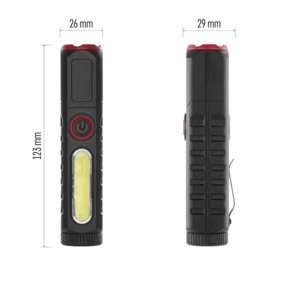 LED nabíjecí plastová svítilna P4720, 120 lm