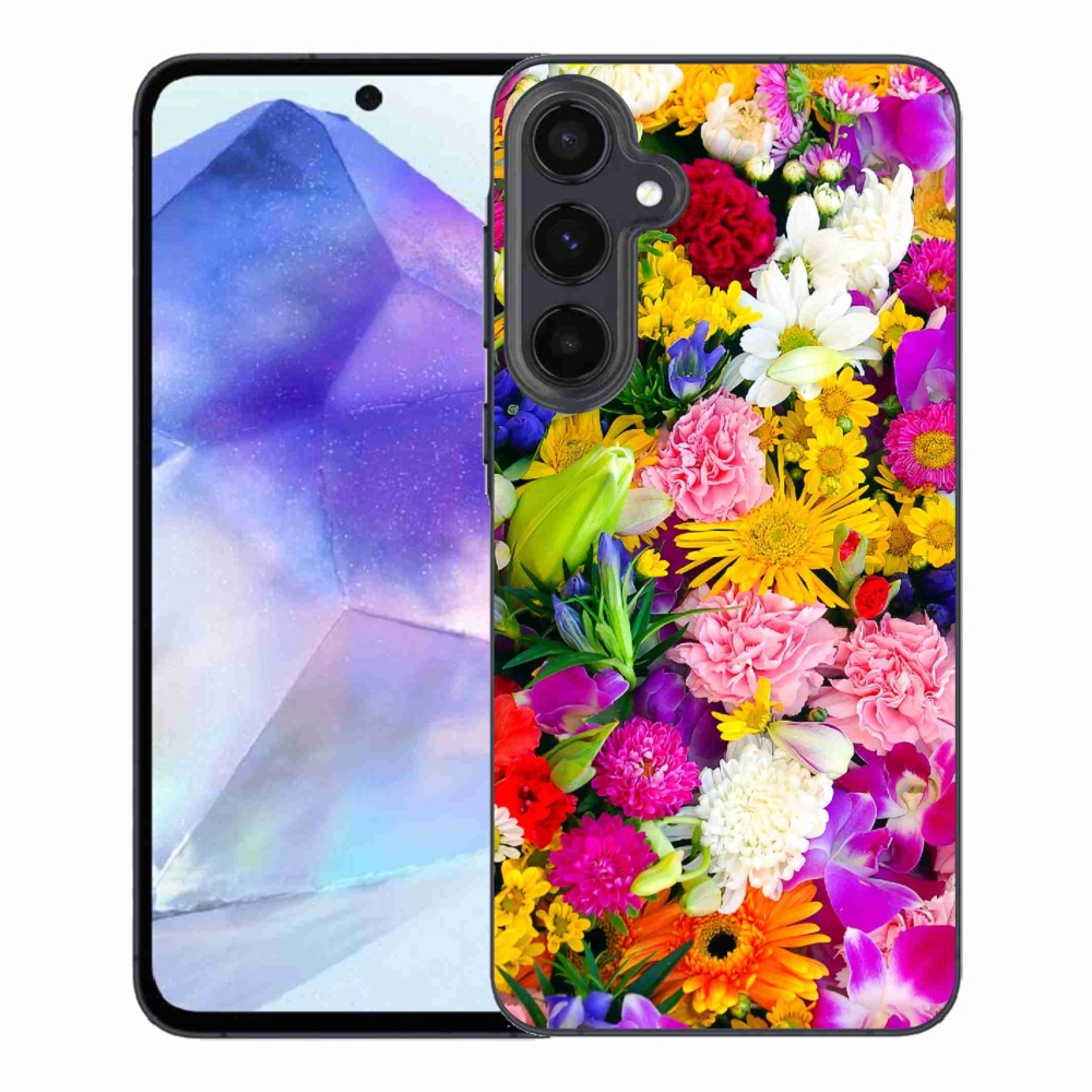 Gelový kryt mmCase na Samsung Galaxy A55 5G - květiny 12