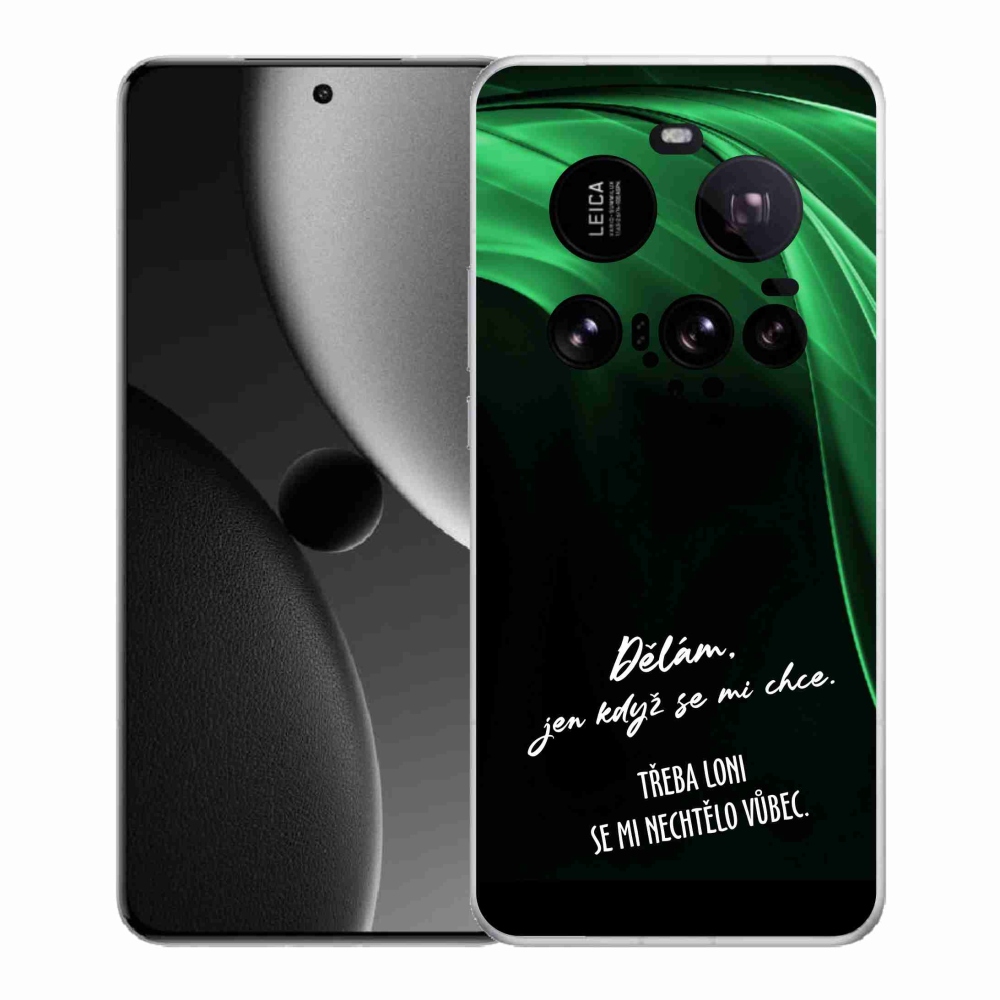 Gelový kryt mmCase na Xiaomi 15 Ultra - vtipný text 12 černé pozadí