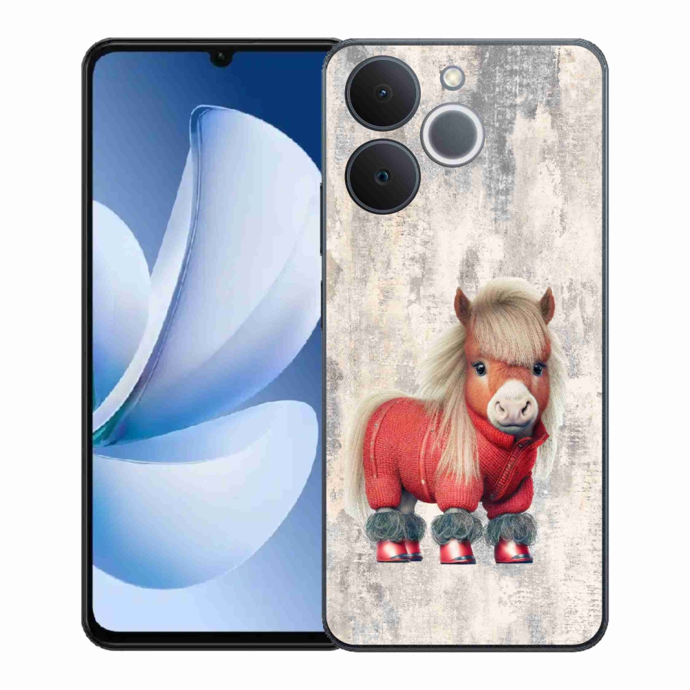 Gelový kryt mmCase na Realme Note 70T - poník ve svetru