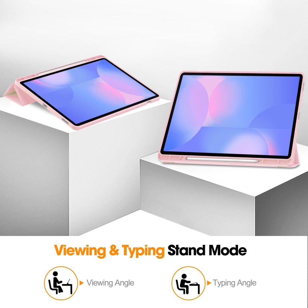 Cases chytré zavírací pouzdro na Samsung Galaxy Tab S10 FE+ - růžové
