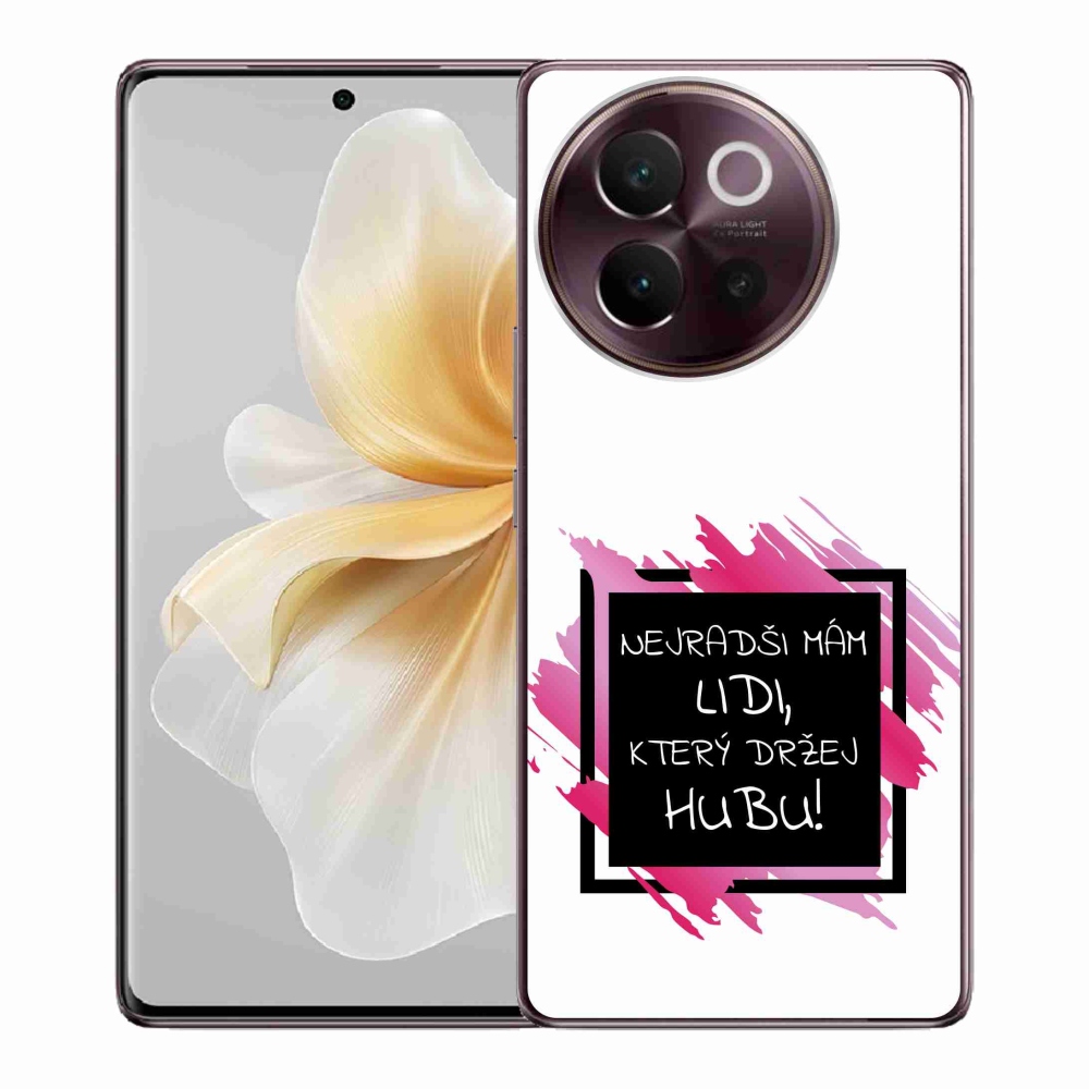 Gelový kryt mmCase na Vivo V40 Lite 5G - vtipný text 7 černobílé pozadí