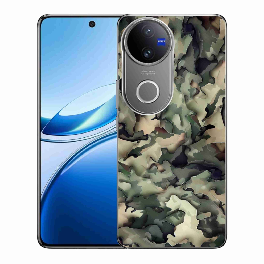 Gelový kryt mmCase na Vivo V50 5G - maskáčový vzor 9