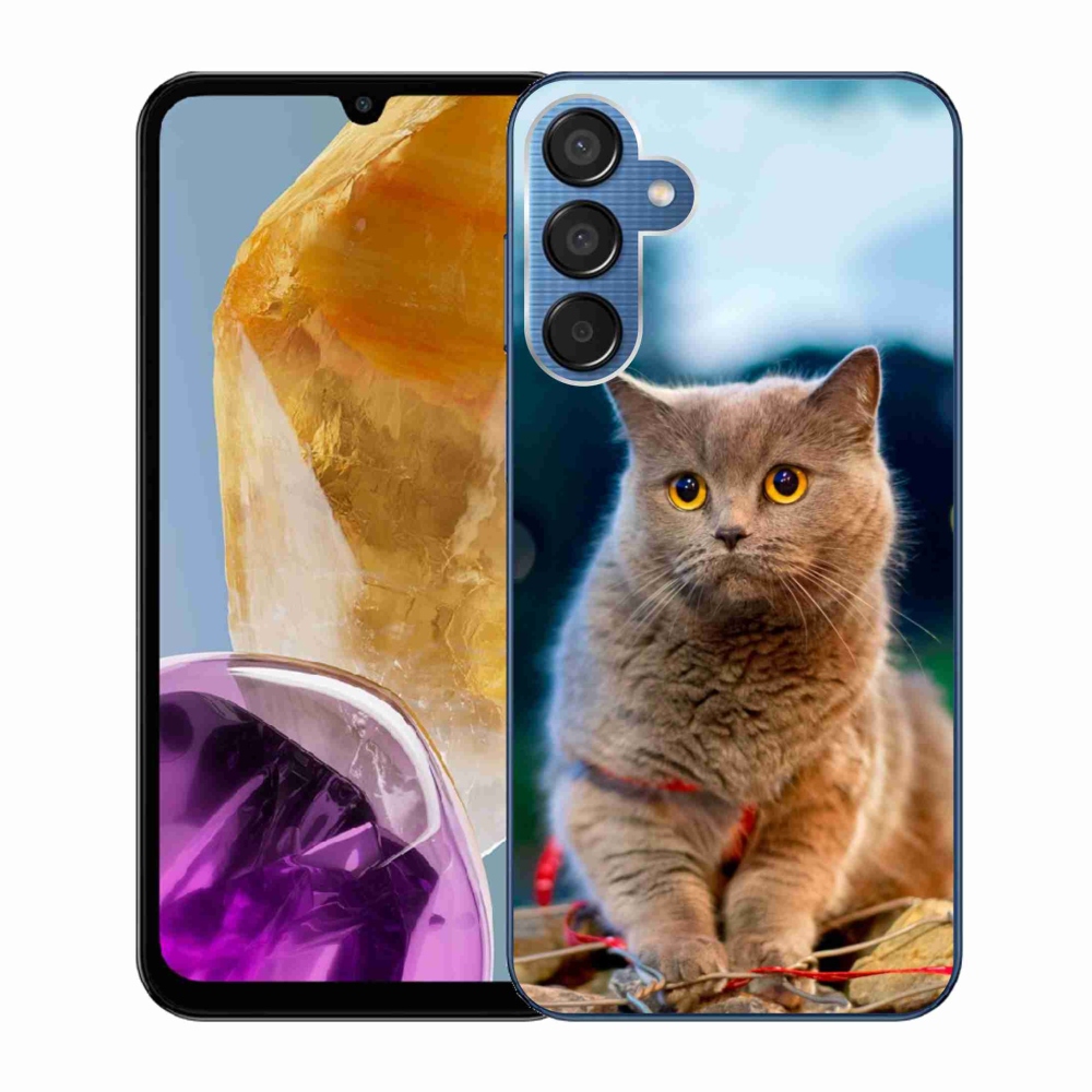 Gelový kryt mmCase na Samsung Galaxy M15 5G - britská modrá 2