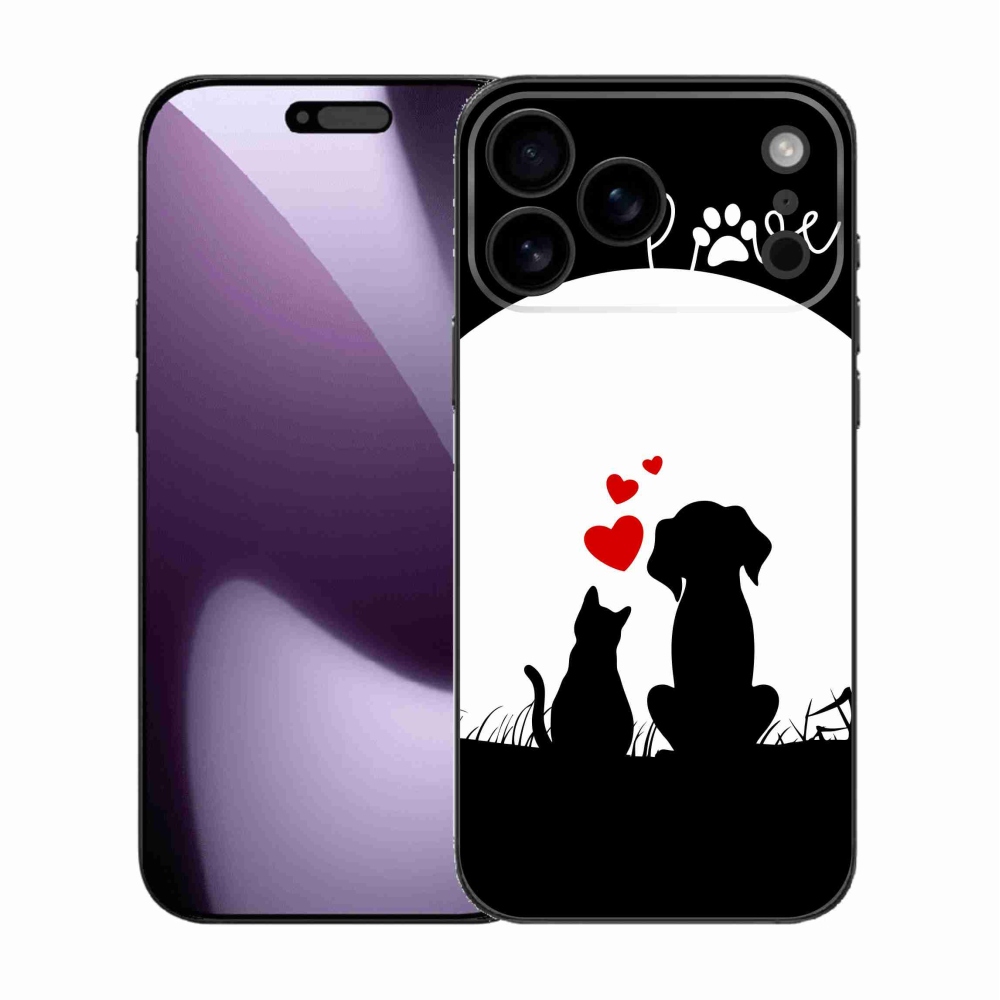 Gelový kryt mmCase na iPhone 17 Pro Max - zvířecí láska