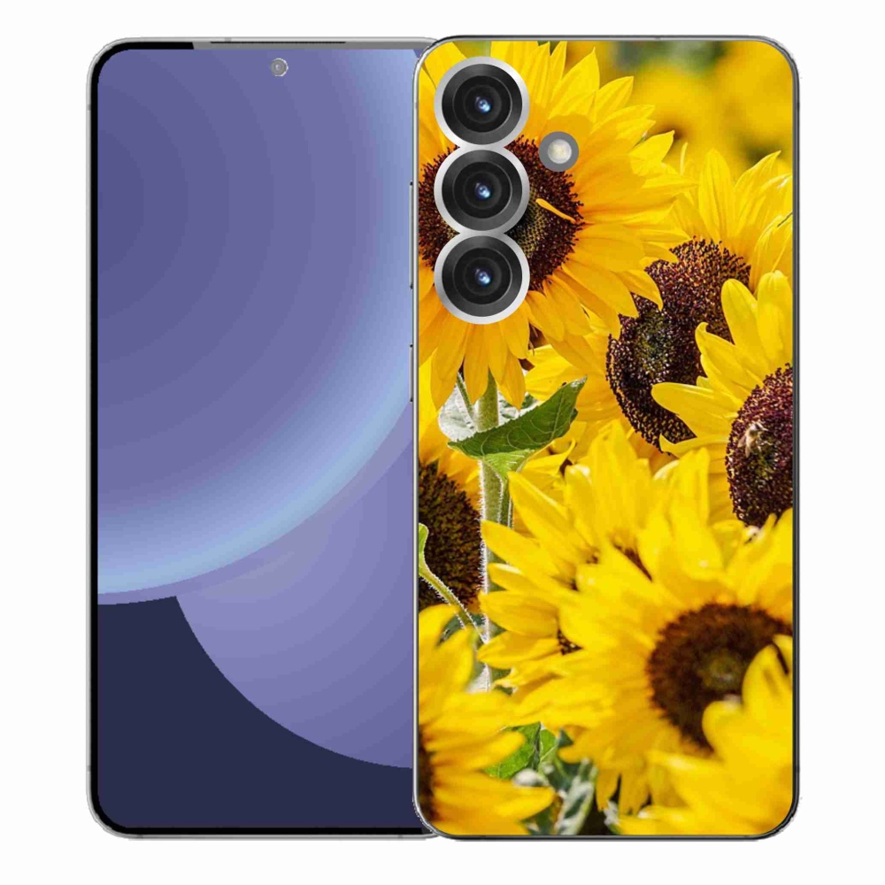 Gelový kryt mmCase na Samsung Galaxy S25+ - slunečnice