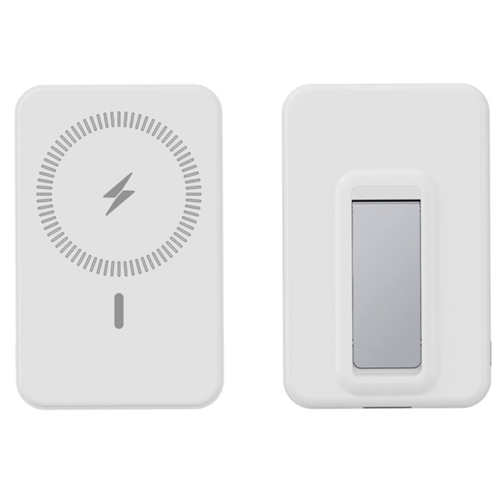 ZKD-03 magnetická powerbanka 10000 mAh 15W se stojánkem - bílá