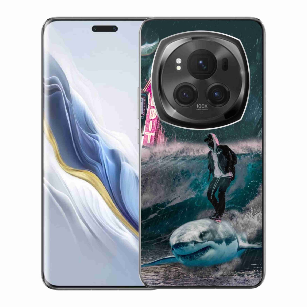 Gelový kryt mmCase na Honor Magic 6 Pro 5G - žralok