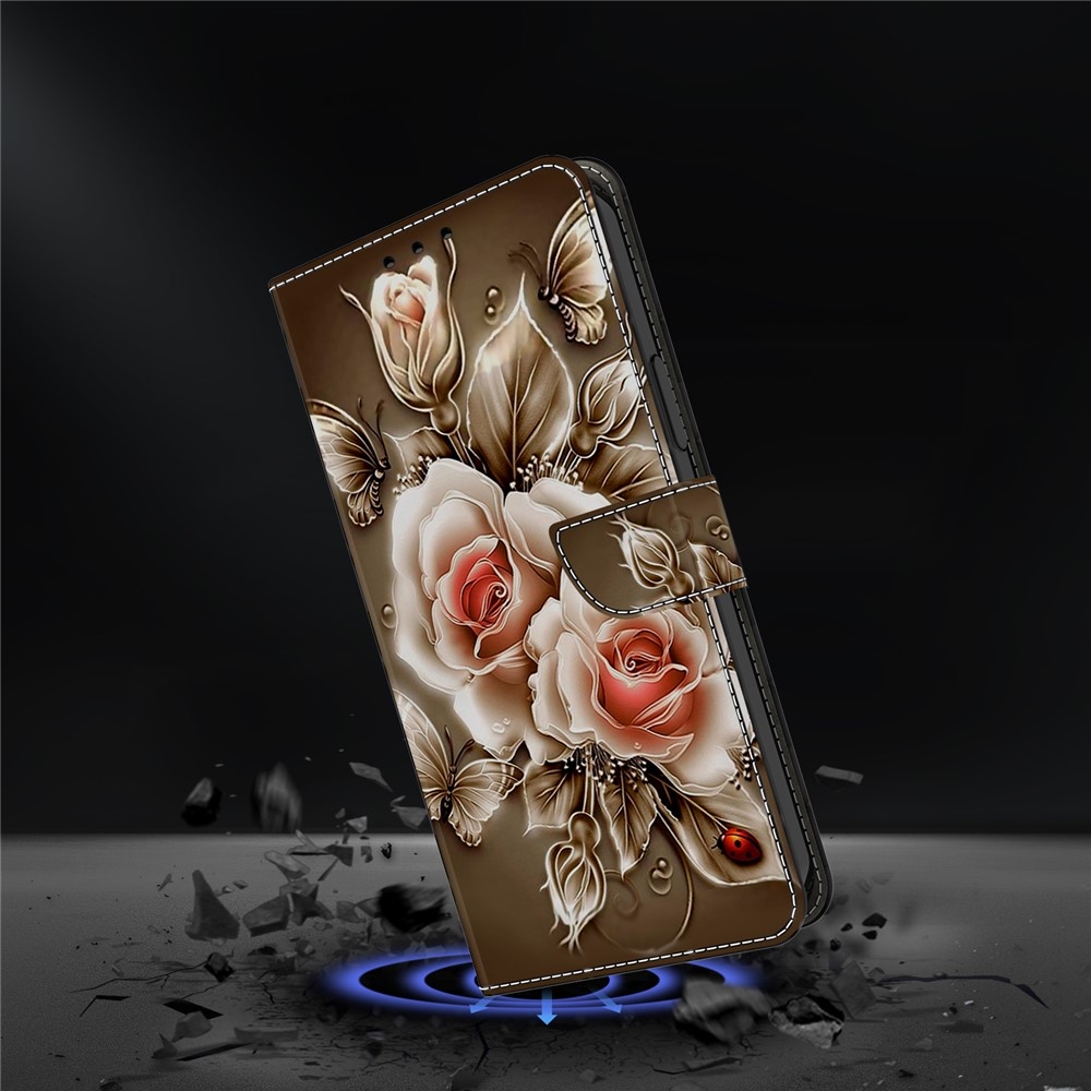 Firmly knížkové pouzdro na Samsung Galaxy A17 5G/A26 5G - hnědé růže