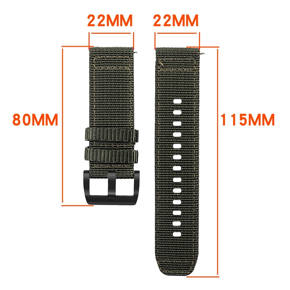 Barely nylonový řemínek na Xiaomi Watch S4 47mm - černý