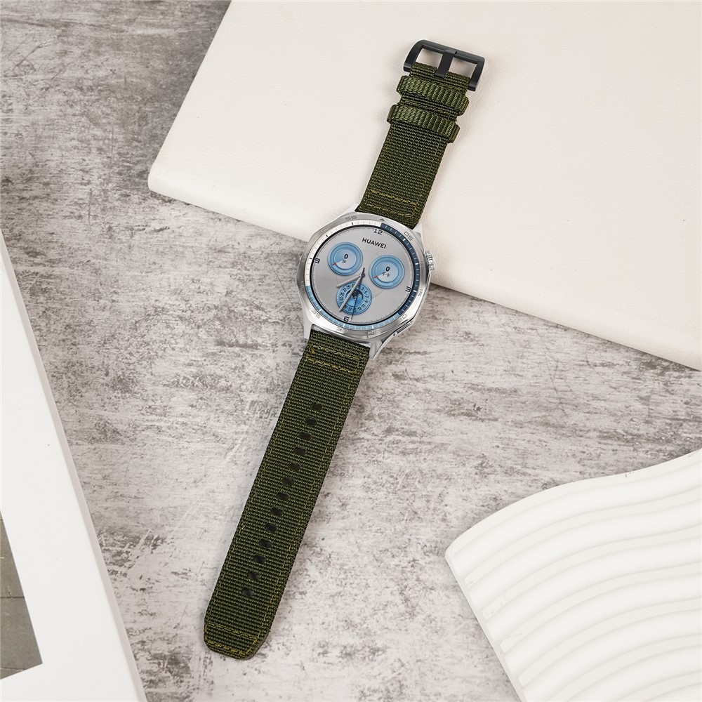 Barely nylonový řemínek na Xiaomi Watch S4 47mm - tmavězelený