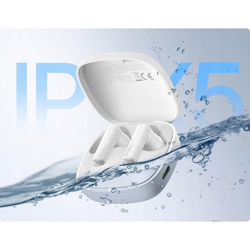 Baseus Bowie E19 Bezdrátová Sluchátka Stellar White