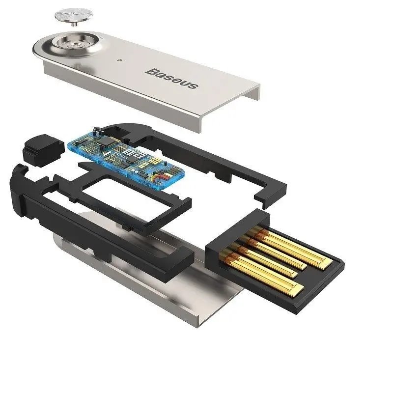 Baseus CABA01-01 Bluetooth 5.0 Adaptér do 3,5mm Jack Black