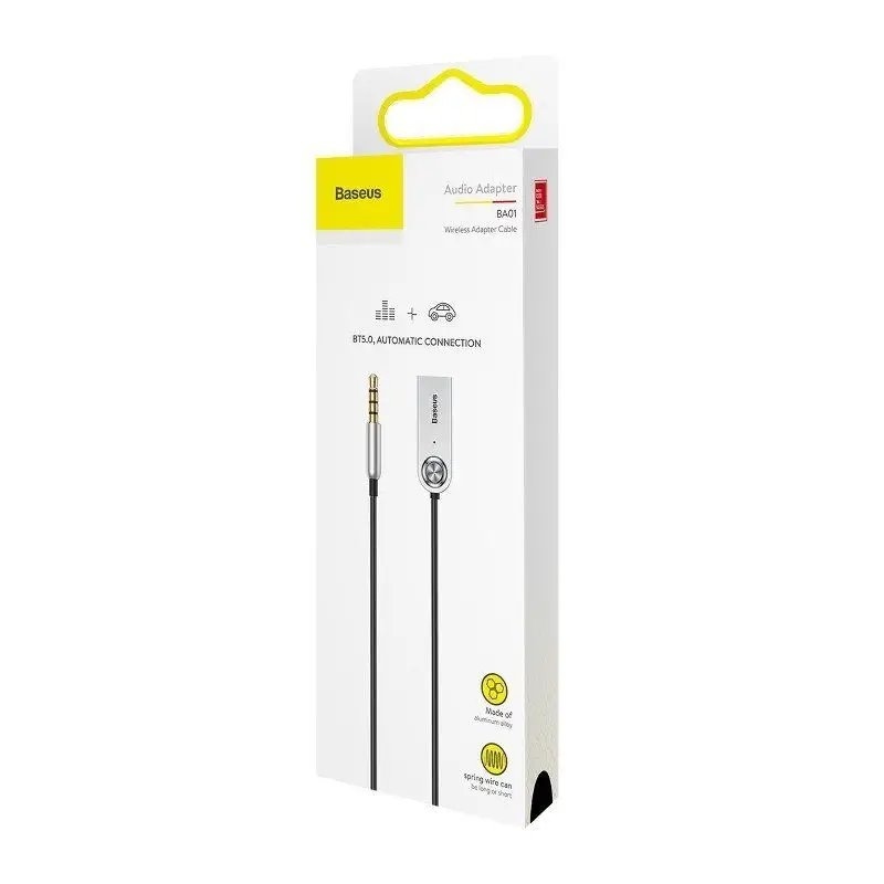 Baseus CABA01-01 Bluetooth 5.0 Adaptér do 3,5mm Jack Black