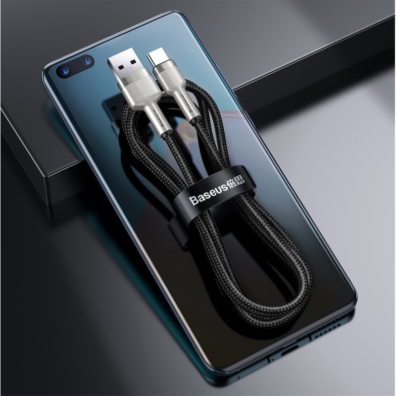 Baseus CAKF000001 Cafule Datový Kabel USB-USB-C 66W 0,25m Black