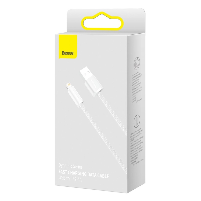 Baseus CALD000502 Dynamic Series Kabel USB to Lightning 2.4A 2m White