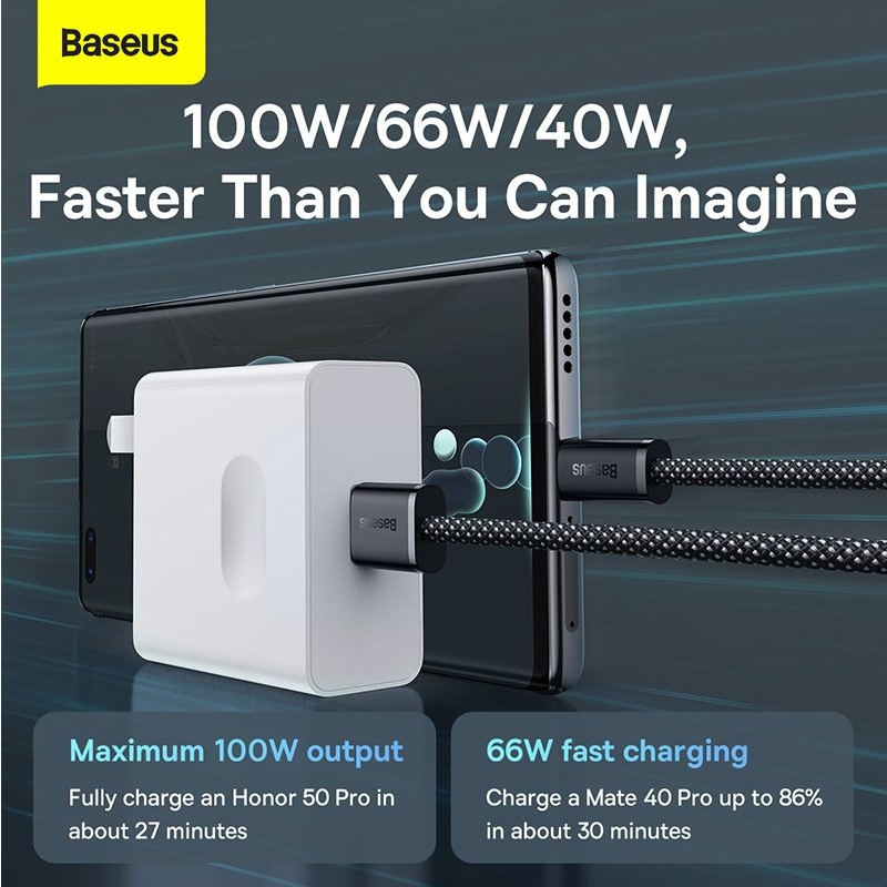 Baseus CALD000616 Dynamic Series Fast Charging Datový Kabel USB - USB-C 100W 1m Gray