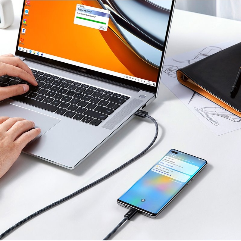 Baseus CALD000616 Dynamic Series Fast Charging Datový Kabel USB - USB-C 100W 1m Gray