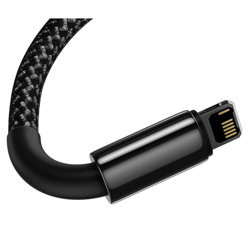 Baseus CALWJ-01 Tungsten Gold Kabel Lightning 2.4A 1m Black