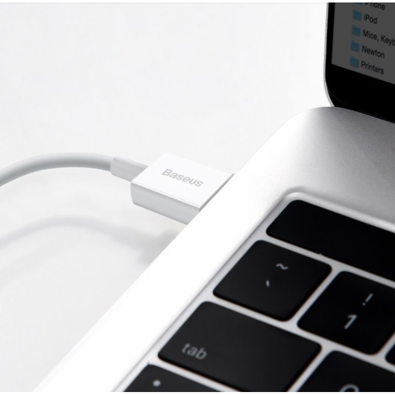 Baseus CALYS-B02 Superior Fast Charging Kabel Lightning 2.4A 1.5m White