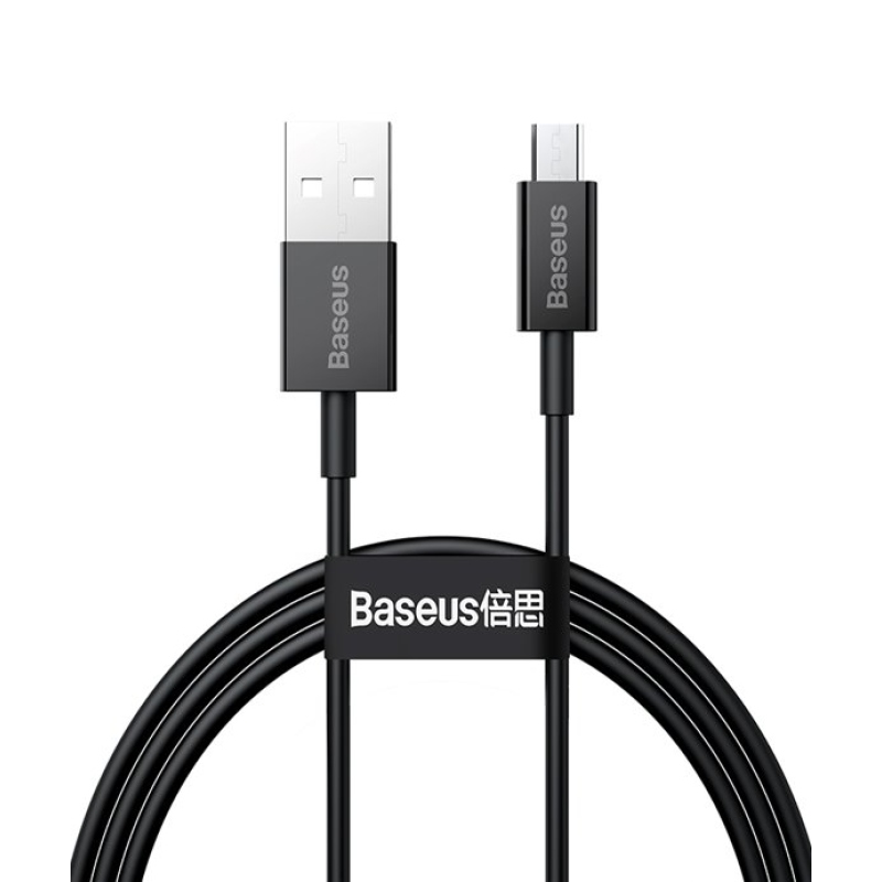 Baseus CAMYS-01 Superior Fast Charging Datový Kabel MicroUSB 2A 1m Black