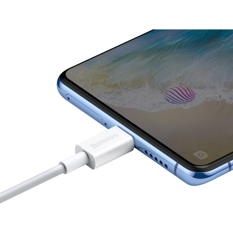 Baseus CAMYS-02 Superior Fast Charging Datový Kabel MicroUSB 2A 1m White