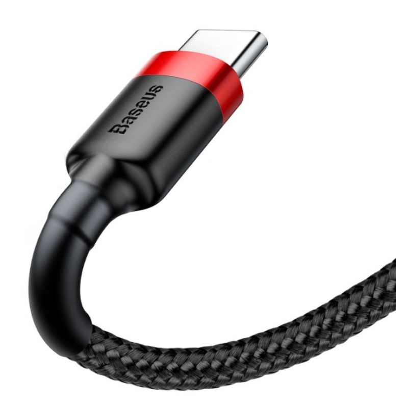 Baseus CATKLF-B91 Cafule Kabel USB-C 3A 1m Red/Black