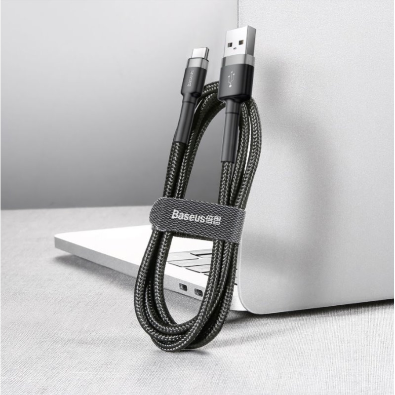 Baseus CATKLF-BG1 Cafule Kabel USB-C 3A 1m Grey/Black