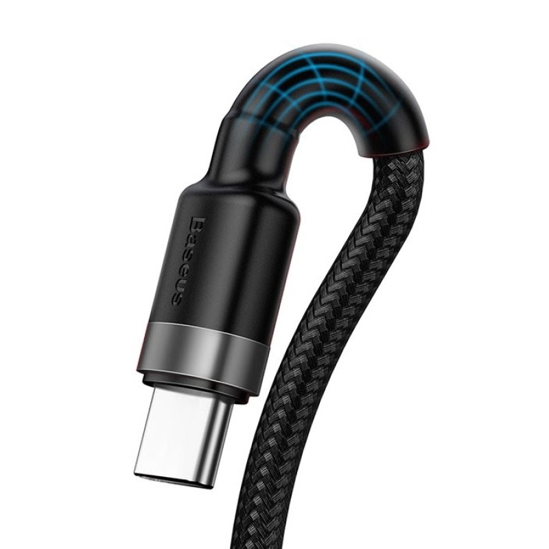 Baseus CATKLF-PG1 Cafule Quick Charging Datový Kabel USB Double Sided to USB 40W 1m Gray/Black