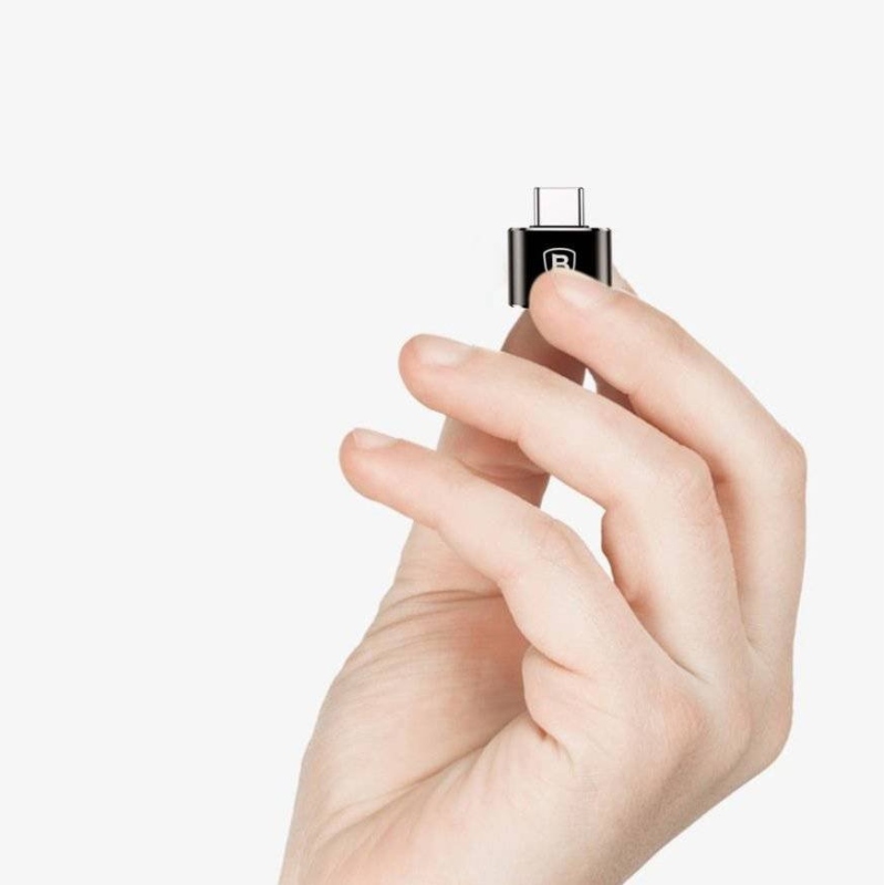 Baseus CATOTG-01 Adaptér z USB-A na USB-C Black 