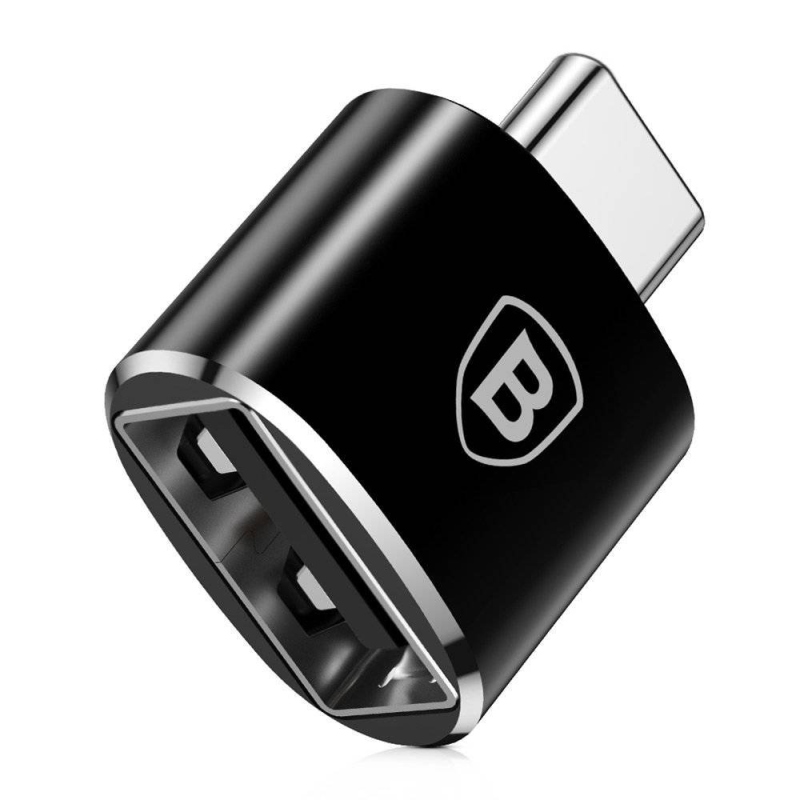 Baseus CATOTG-01 Adaptér z USB-A na USB-C Black 